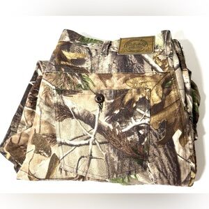 Cabelas Camo Cargo Pants Mens 38 Green Brown Real Tree Break Up Infinity Hunting